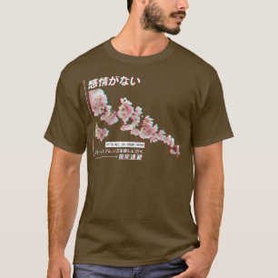 T-shirt Vaporwave esthétique CherryBlossom, Glitch Japan A