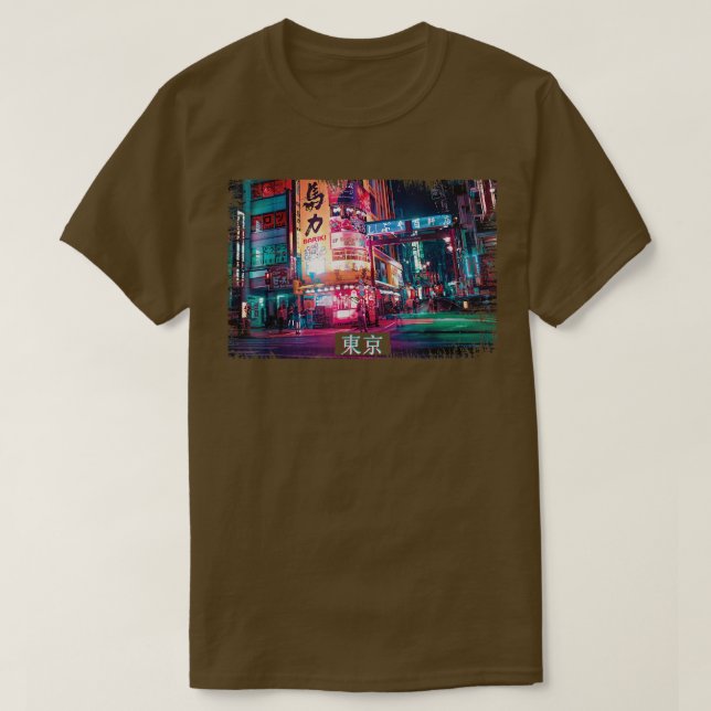 T-shirt Vaporwave esthétique Japon 80s 90s Mème Tokyo (Design devant)