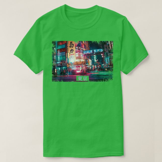 T-shirt Vaporwave esthétique Japon 80s 90s Mème Tokyo 48 (Design devant)