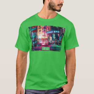 T-shirt Vaporwave esthétique Japon 80s 90s Mème Tokyo 48