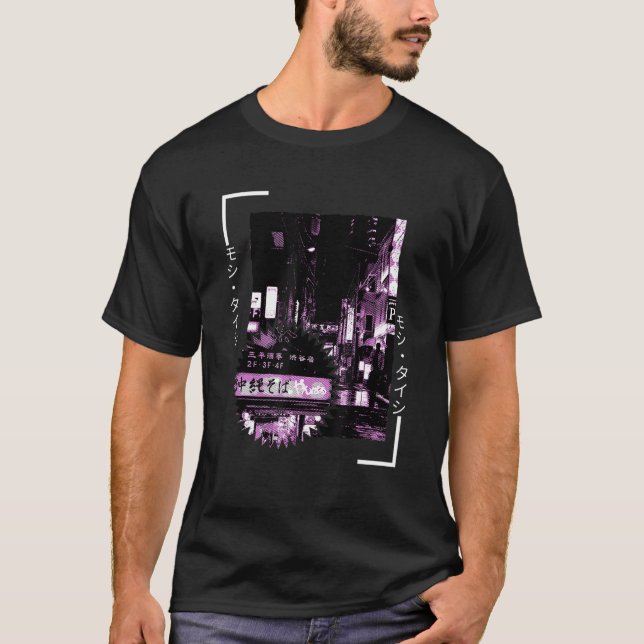T-shirt Vaporwave esthétique Japon Style 80s 90s Tokyo Osa (Devant)