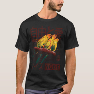 T-shirt Vaporwave esthétique Japonais Coréen - Parakeet Bi