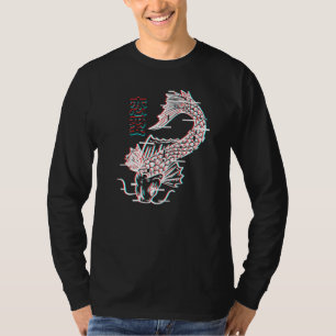 T-shirt Vaporwave esthétique Japonais Poisson Koi