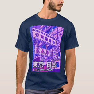T-shirt Vaporwave esthétique japonaise Streetwear Tokyo Ja