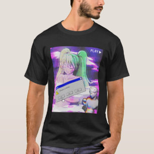 T-shirt Vaporwave esthétique japonaise Style Anime