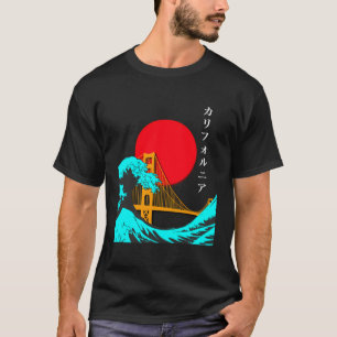 T-shirt Vaporwave Esthétique Long Manche Shirtgreat Vague 