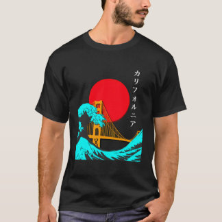 T-shirt Vaporwave Esthétique Long Manche Shirtgreat Vague