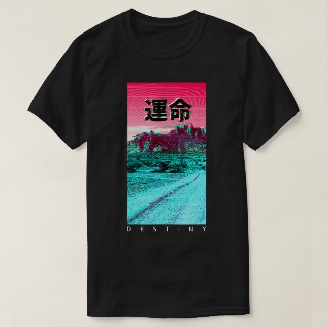 T-shirt Vaporwave esthétique mode 80s 90s Anime Gi (Design devant)