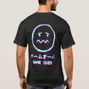 T-shirt Vaporwave Esthétique Tad Face Harajuku Gam Japonai