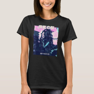 T-shirt Vaporwave Glitch esthétique 80s Machine rétro