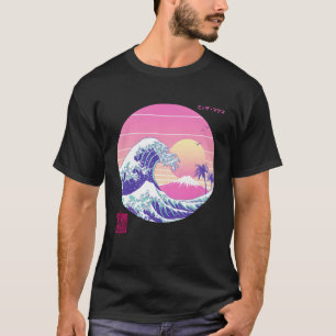 T-shirt Vaporwave Great Wave Japonais esthétique