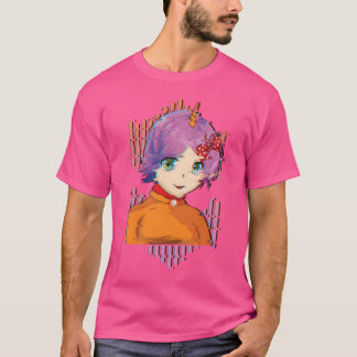 T-shirt Vaporwave Japon Licorne Japonaise Anime drôle