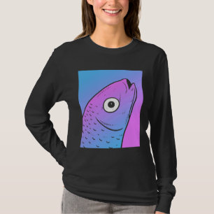 T-shirt Vaporwave Mullet Esthétique Pastel Goth Fish