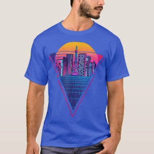 T-shirt Vaporwave Musique japonais Otaku Retro City 