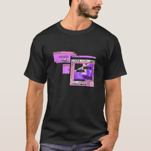 T-shirt Vaporwave PC esthétique triste illustration