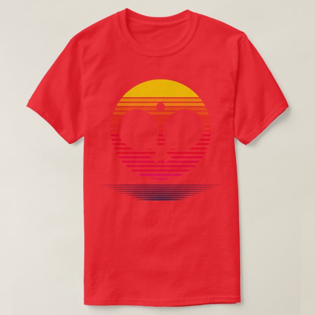 T-shirt Vaporwave Ping Pong (Design devant)