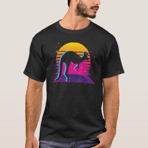 T-shirt Vaporwave rétro Kangaroo