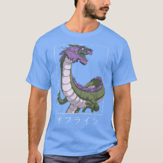 T-shirt Vaporwave rétro Manga Otaku Japon Anime Dragon Dem