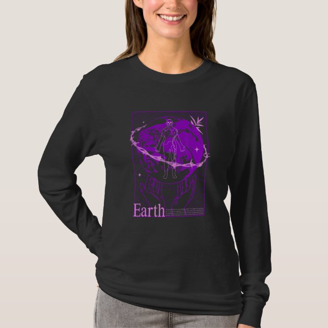 T-shirt Vaporwave Save Planet Earth Environment Earth Day  (Devant)