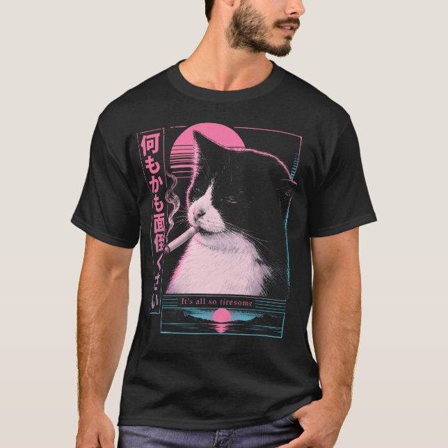 T-shirt Vaporwave Synthwave (Devant)