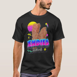 T-shirt Vaporwave Tendies Chicket Tenders Kanji japonais