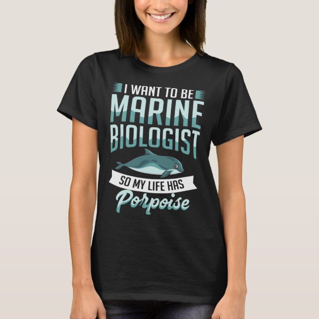 T-shirt Vaquita Porpoise Dolphin  Marine Biologist (Devant)