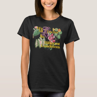 T-shirt Variété de plantes prospèrent dans des conditions