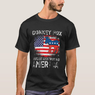 T-shirt Variole du âne La maladie qui détruit l'Amérique