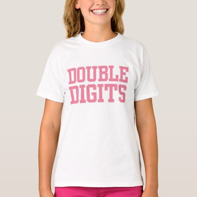 T-shirt VARSITÉ CHIFFRES doubles #10 ANNIVERSAIRE Tee (Devant)