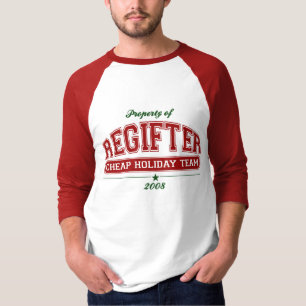 T-shirt Varsity ÉQUIPE de vacances bon marché REGIFTER