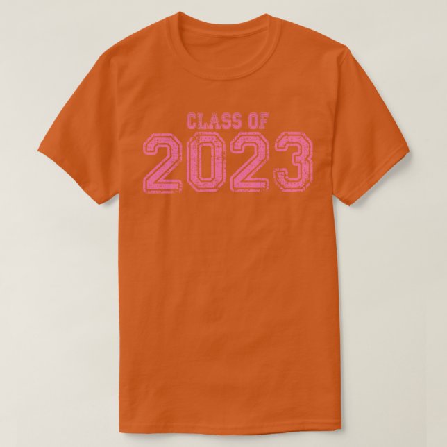 T-shirt Varsity Pink Classe de 2023 (Design devant)