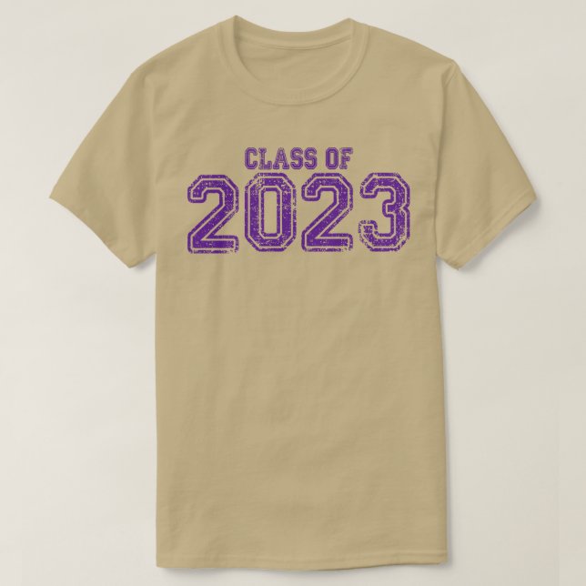 T-shirt Varsity Purple Classe de 2023 (Design devant)