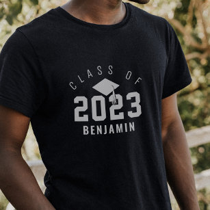 T-shirt Varsity Style Graduate Class of 2022 Nom personnal