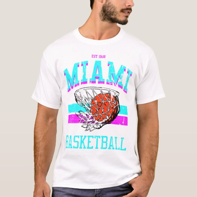 T-shirt Varsity Style Miami Vice Basket (Devant)