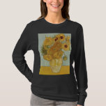 T-shirt Vase avec 12 tournesols - Vincent Van Gogh (1888)<br><div class="desc">Ce design utilise le tableau de Vincent Van Gogh de 1888 "Vase avec 12 tournesols".</div>