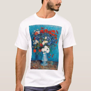 T-shirt Vase avec Cornflowers et Poppies, Van Gogh