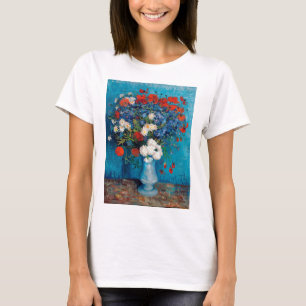 T-shirt Vase avec Cornflowers et Poppies, Van Gogh