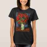 T-shirt Vase avec des pavots rouges par Vincent van Gogh<br><div class="desc">Vase with Red Poppies de Vincent van Gogh est un post impressionnisme d'art vintage encore vie fleuri peinture nature. Un beau bouquet de fleurs de pavot rouge fleuri du jardin dans un vase. Cette Saint-Valentin vous dit Je t'aime avec des fleurs qui vont dernier une vie. À propos de l'artiste...</div>