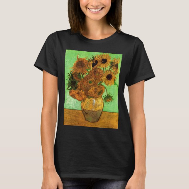 T-shirt Vase avec douze tournesols par Vincent van Gogh (Devant)