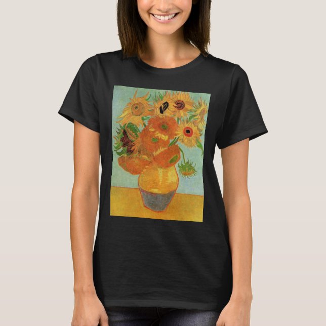 T-shirt Vase avec douze tournesols par Vincent van Gogh (Devant)