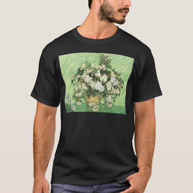 T-shirt Vase avec Roses - Van Gogh (Devant)
