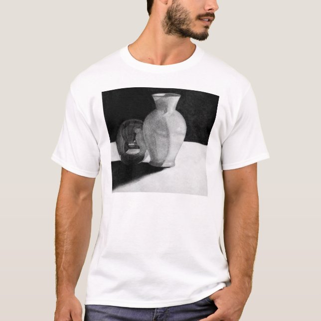 T-shirt Vase avec sphère (Devant)