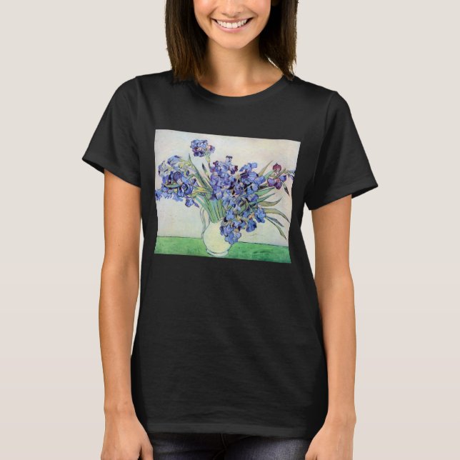 T-shirt Vase de fleurs avec iris de Vincent van Gogh (Devant)
