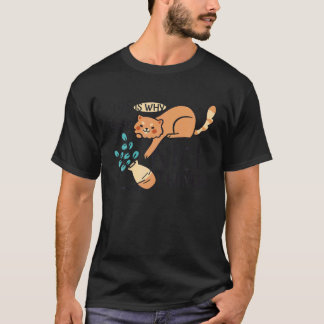 T-shirt Vase de fleurs de chat