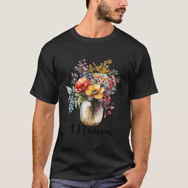 T-shirt Vase De Fleurs Memom (Devant)