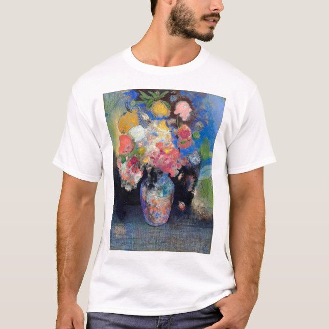 T-shirt Vase de fleurs, Redon (Devant)