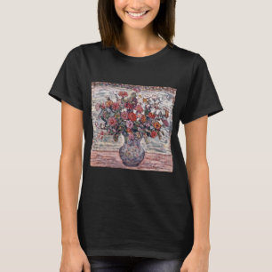 T-shirt Vase de fleurs, Zinnias de Maurice Prendergast