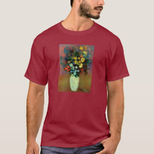 T-shirt Vase de Odilon Redon avec fleurs (1914)