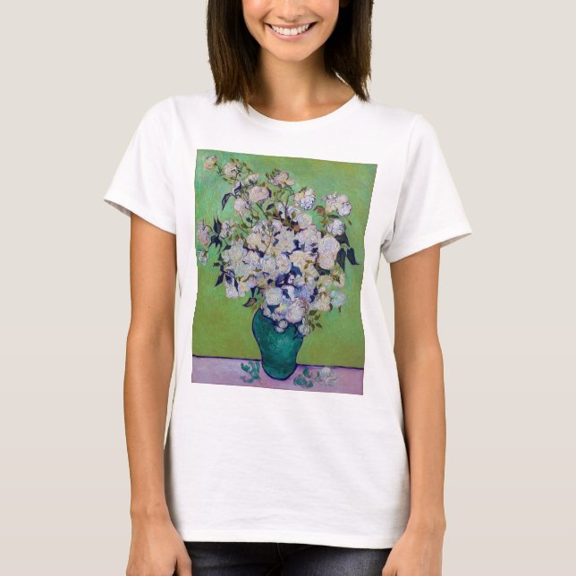 T-shirt Vase de Roses, Vincent van Gogh (Devant)