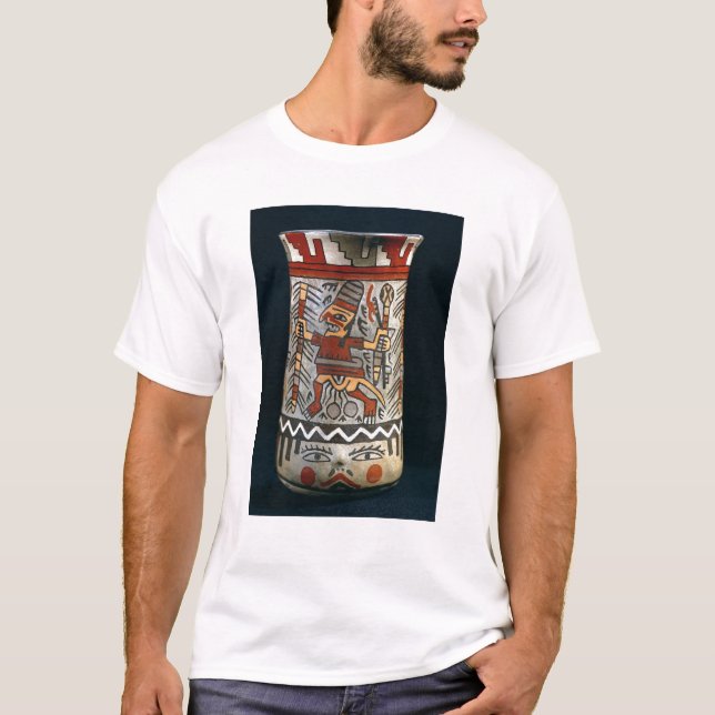 T-shirt Vase dépeignant une scène agricole (Devant)